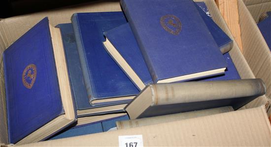 Kent Archaeological Society, Archaeologia Cantiana, a large quantity of volumes from the 1800s (4 boxes)